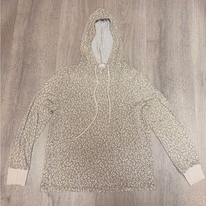 Kaileigh Tan and Cream Patterned Hoodie